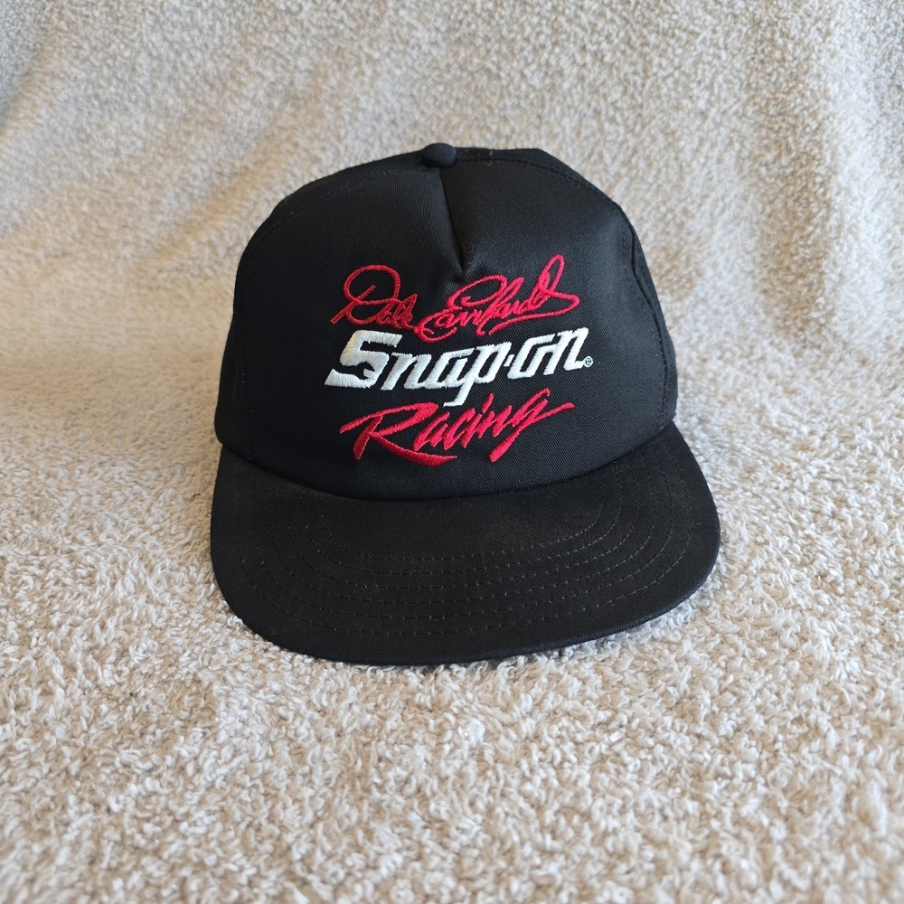 Vintage DALE EARNHARDT Snap On Racing NASCAR Snapback Hat/Cap IMAGE USA‎